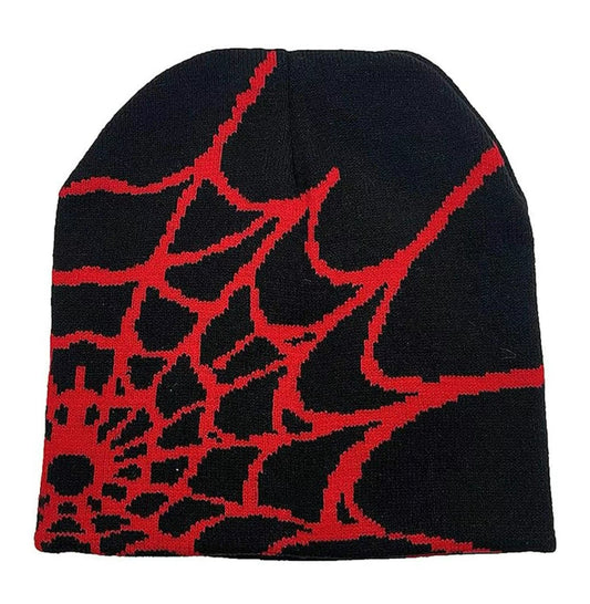 Spider Web Bennie Black and Red