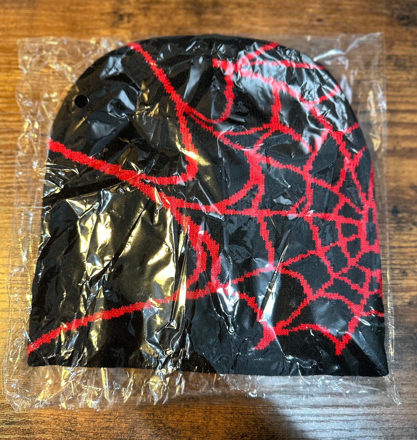 Spider Web Bennie Black and Red