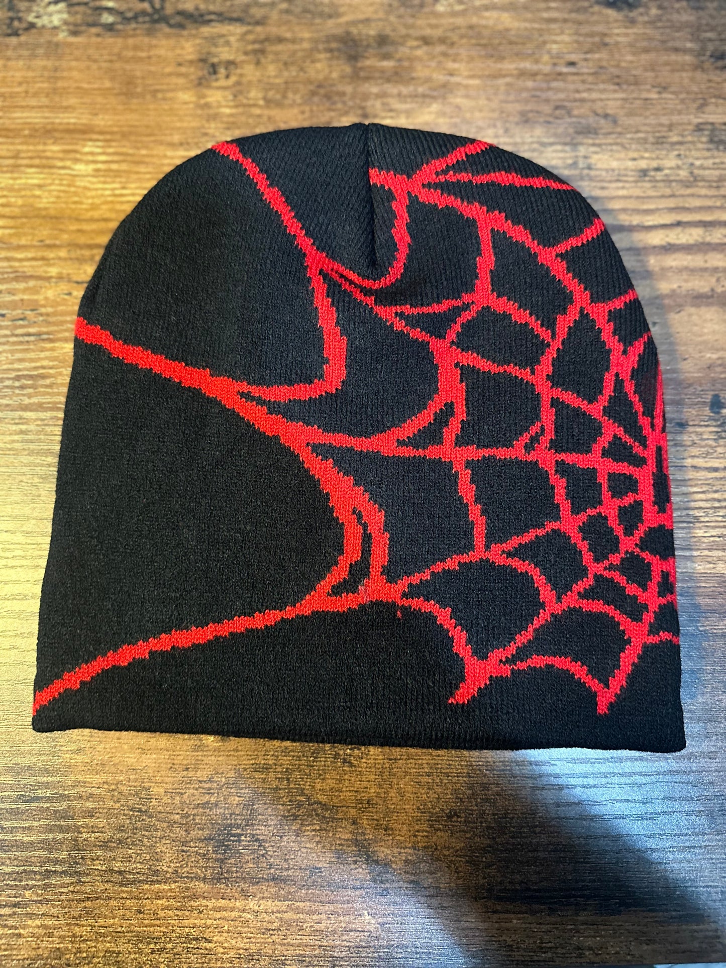 Spider Web Bennie Black and Red